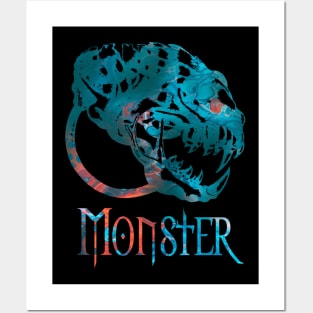 Monster skull Posters and Art